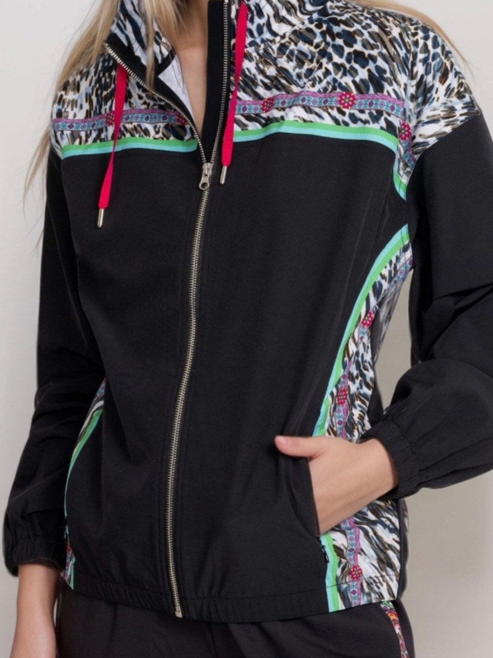 Johnny Was JW Active full zip jacket MSRP $425 NWT
